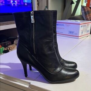 Coach Black Heeled Boots with Stiletto Heel size 8B